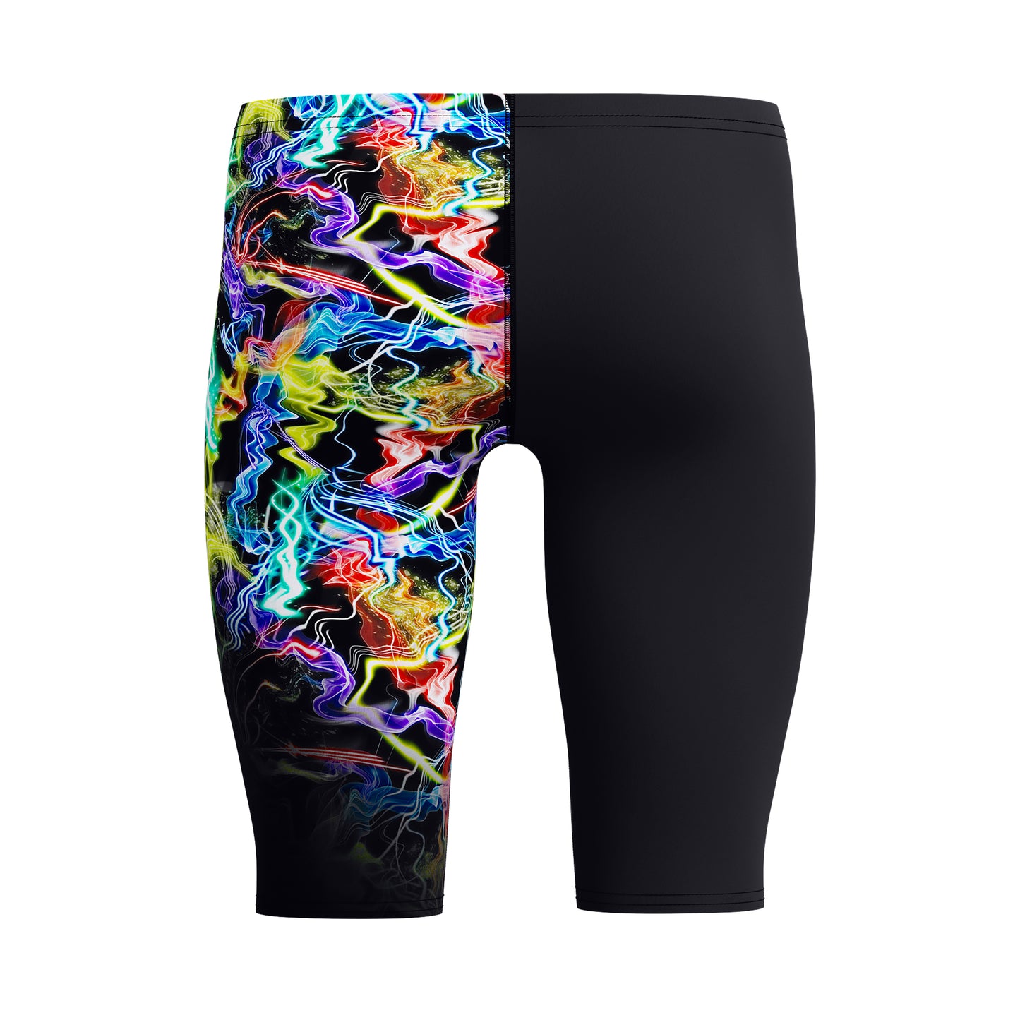 Speedo Boys Placement Printed Jammer - Static Volta-Black