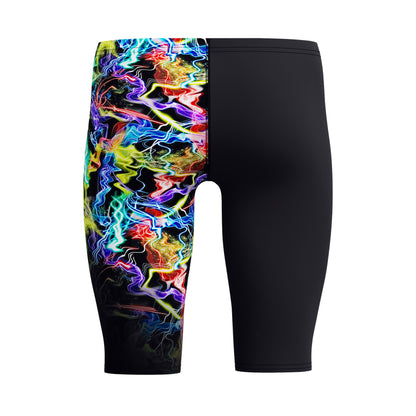 Speedo Boys Placement Printed Jammer - Static Volta-Black