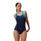 Speedo Womens Splice Racerback One piece - Navy/Azure