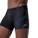 Speedo Mens Hyperboom V-Cut Aquashort - Black /Picton Blue /Siren Red