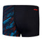 Speedo Mens Hyperboom V-Cut Aquashort - Black /Picton Blue /Siren Red