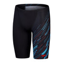 Speedo Mens Hyperboom V-Cut Jammer - Black /Picton Blue /Siren Red