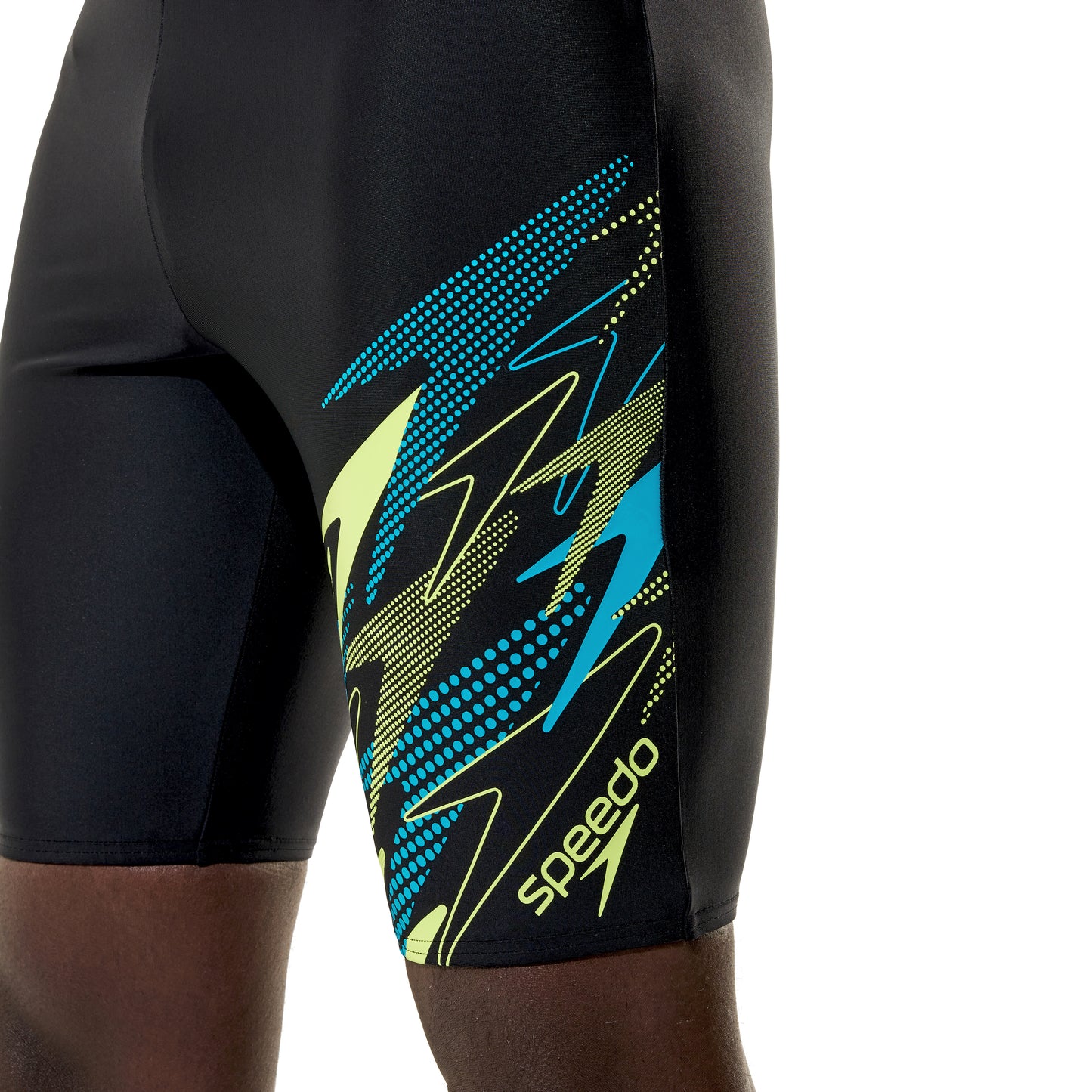 Speedo Mens Medley Logo Jammer - Anthracite/Hyperteal