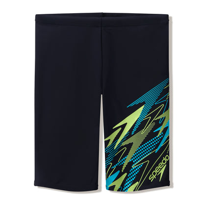 Speedo Mens Medley Logo Jammer - Anthracite/Hyperteal