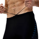 Speedo Mens Medley Logo Jammer - Black/Neon Coral