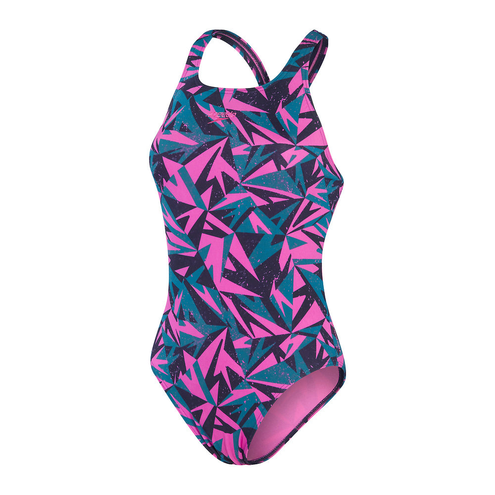 Speedo Womens Hyperboom Allover Medalist - True Navy/Ocean Depths/Orchid Shine