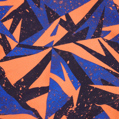 Speedo Girls Hyperboom Medalist Allover One Piece - True Navy/True Cobalt/Volcanic Orange