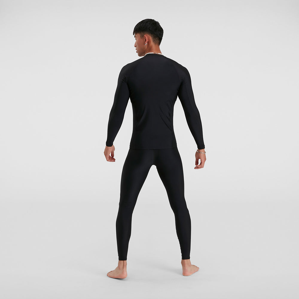 Speedo Mens Long Sleeve Rash Top - Black