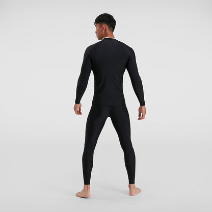 Speedo Mens Long Sleeve Rash Top - Black