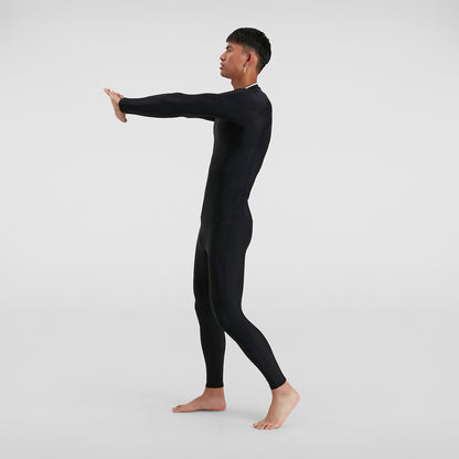 Speedo Mens Long Sleeve Rash Top - Black