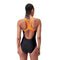 Speedo Womens Medley Logo One Piece - Black/Nectarine