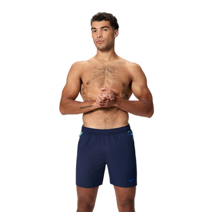 Speedo Mens Xpress Lite 16" Watershort - Navy/Lagoon Blue