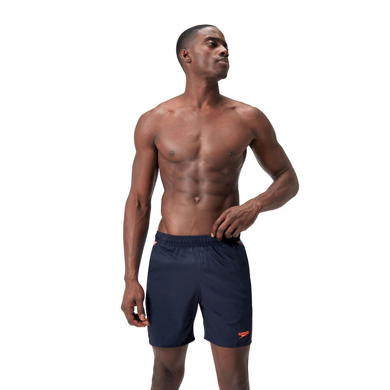 Speedo Mens Xpress Lite Panel 16" Watershort - True Navy/Picton Blue/Siren Red