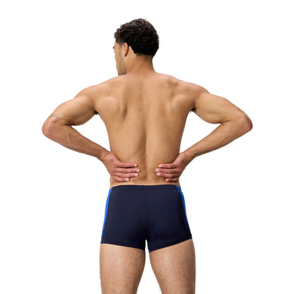 Speedo Mens Solid Spliced Aquashort - Peacoat/Deep Sapphire