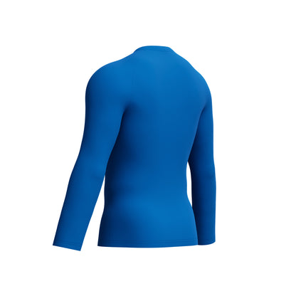 Speedo Mens Endurance+ L/S Logo Rash Guard - Blue