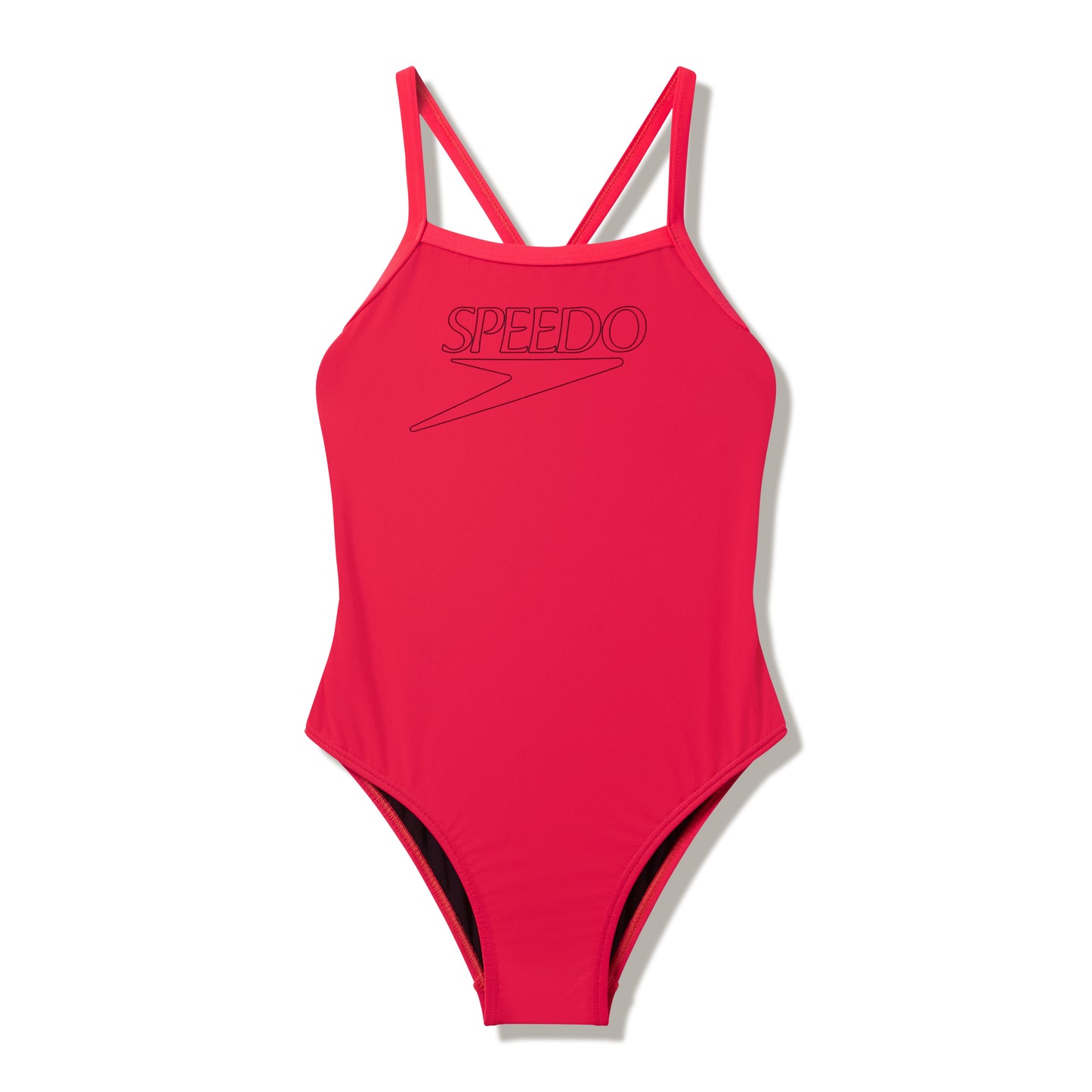 Speedo Junior Girls Endurance+ Logo Thinstrap One Piece - Post It Pink