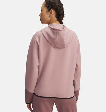 Under Armour Womens Unstoppable Fleece Full Zip - Pink/Maroon Mist
