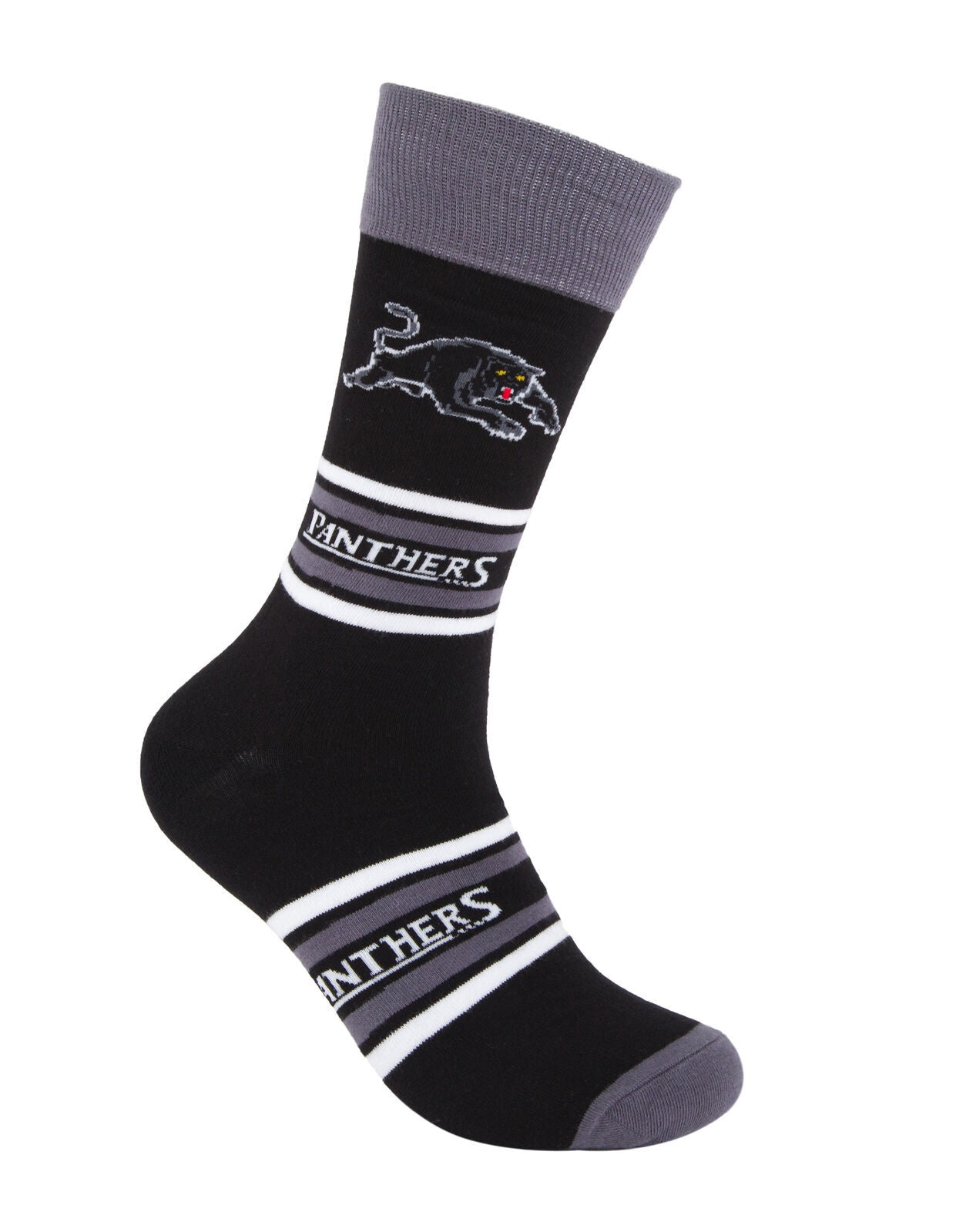 foot-ies socks NRL Penrith Panthers Stripe Organic Cotton Socks