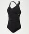 Speedo Womens Shaping V Neck One Piece - Black