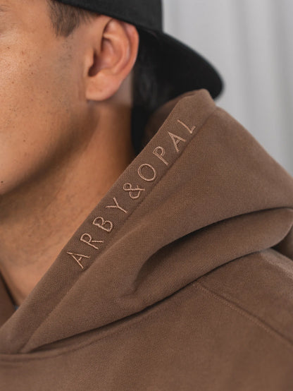 Arby & Opal Signature Full Length Hoodie - Cocoa