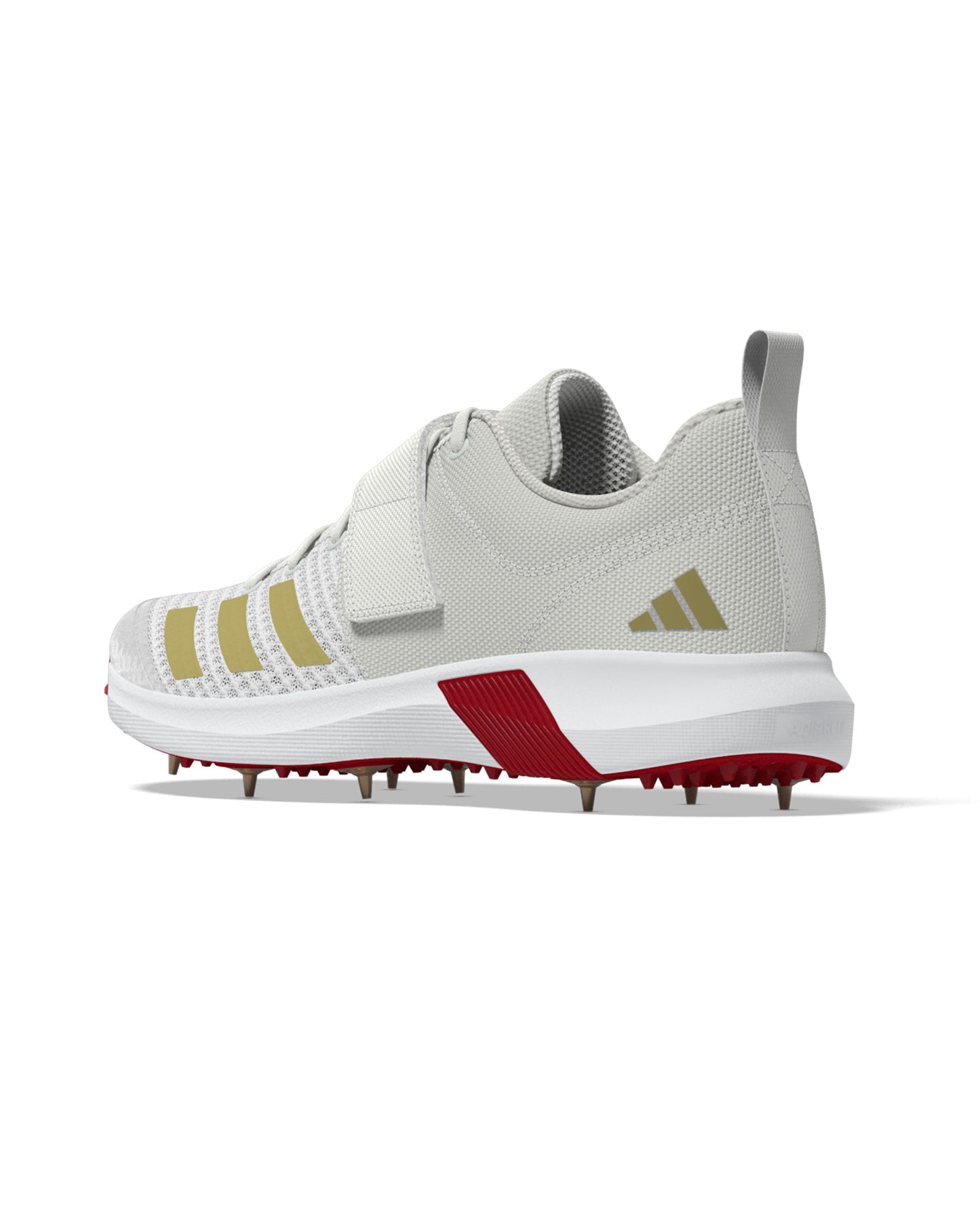 Adidas AdiPower Vector Cricket Shoe White/Gold/Red