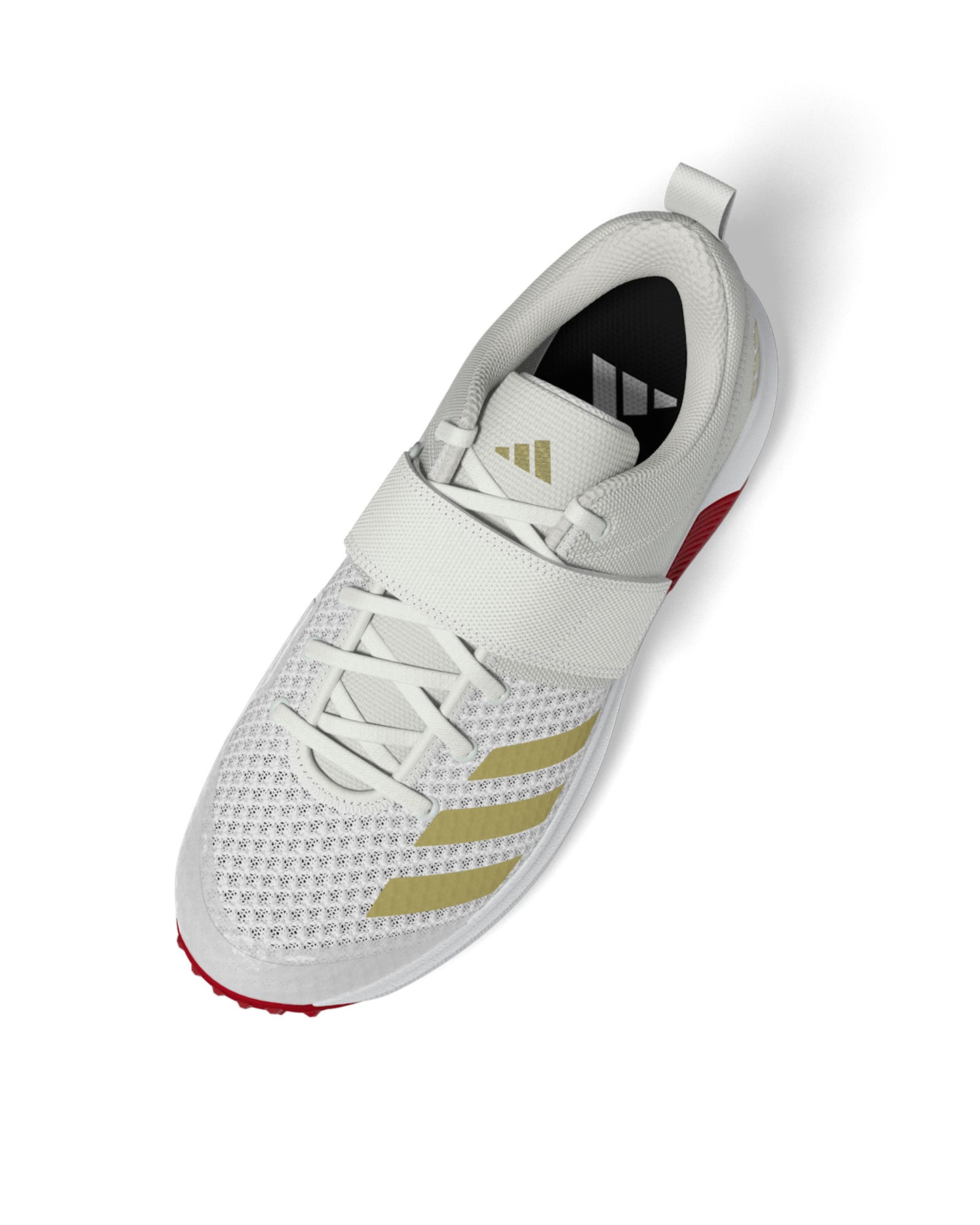 Adidas AdiPower Vector Cricket Shoe White/Gold/Red