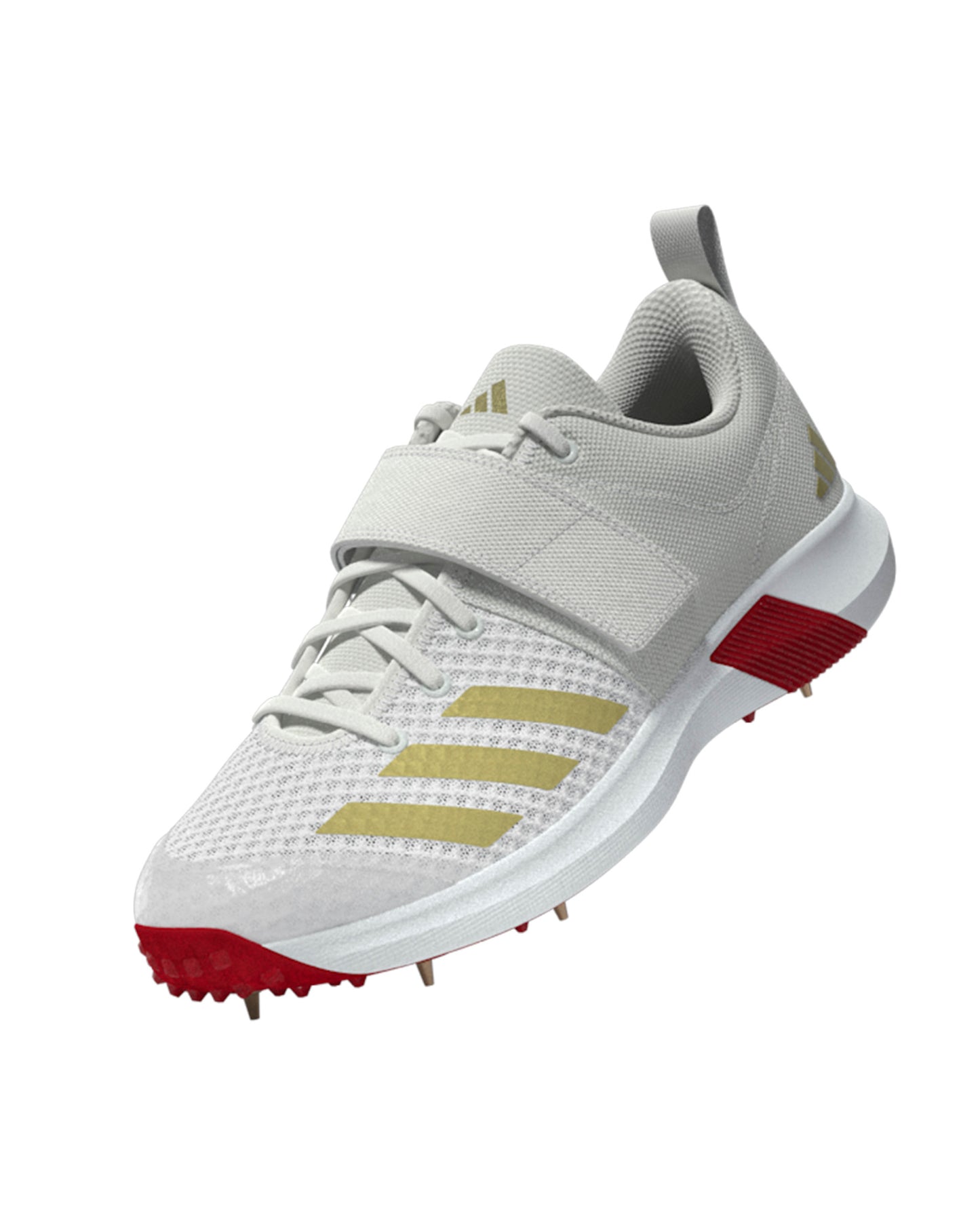 Adidas AdiPower Vector Cricket Shoe White/Gold/Red