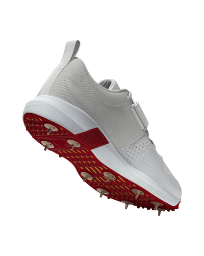Adidas AdiPower Vector Cricket Shoe White/Gold/Red