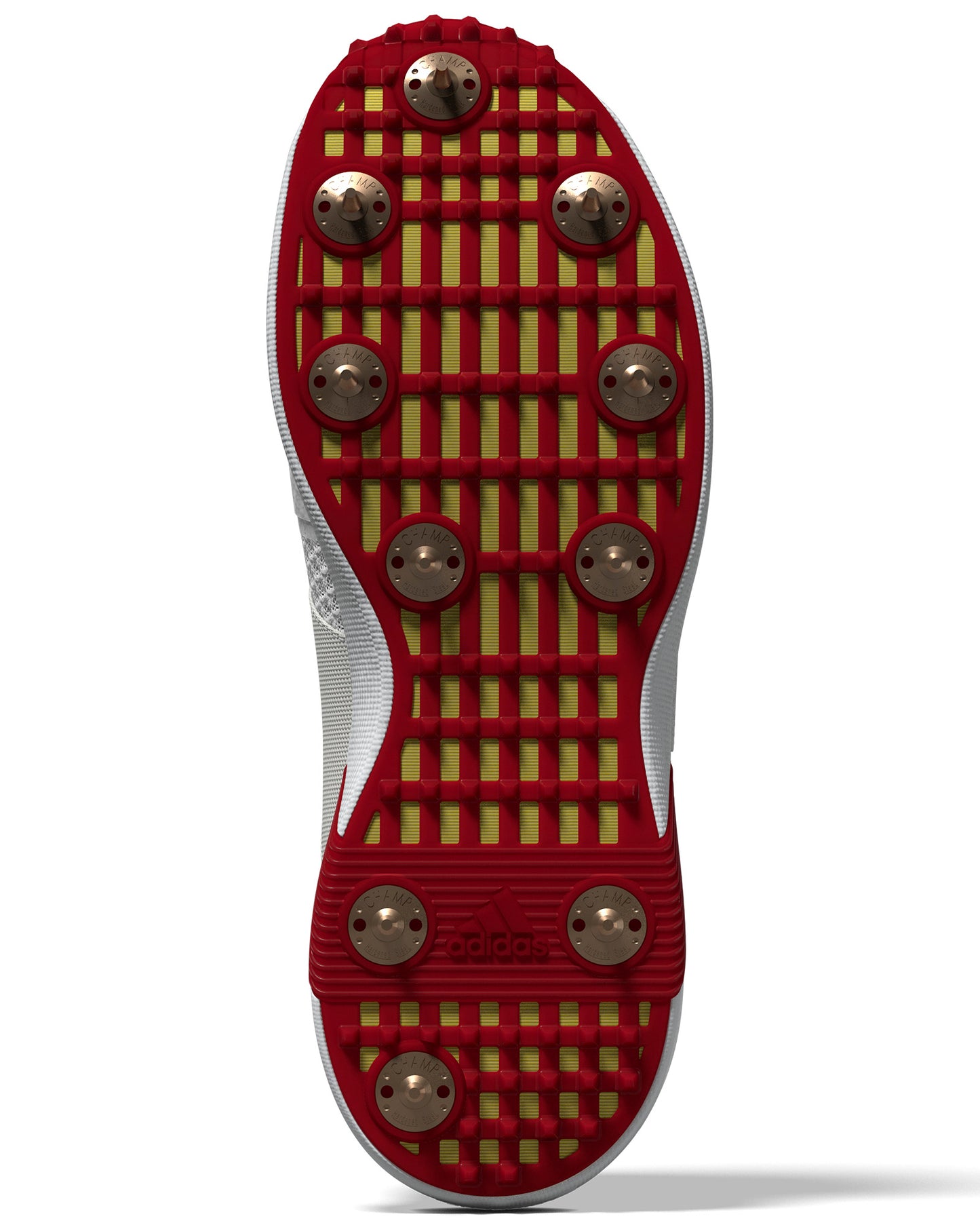 Adidas AdiPower Vector Cricket Shoe White/Gold/Red