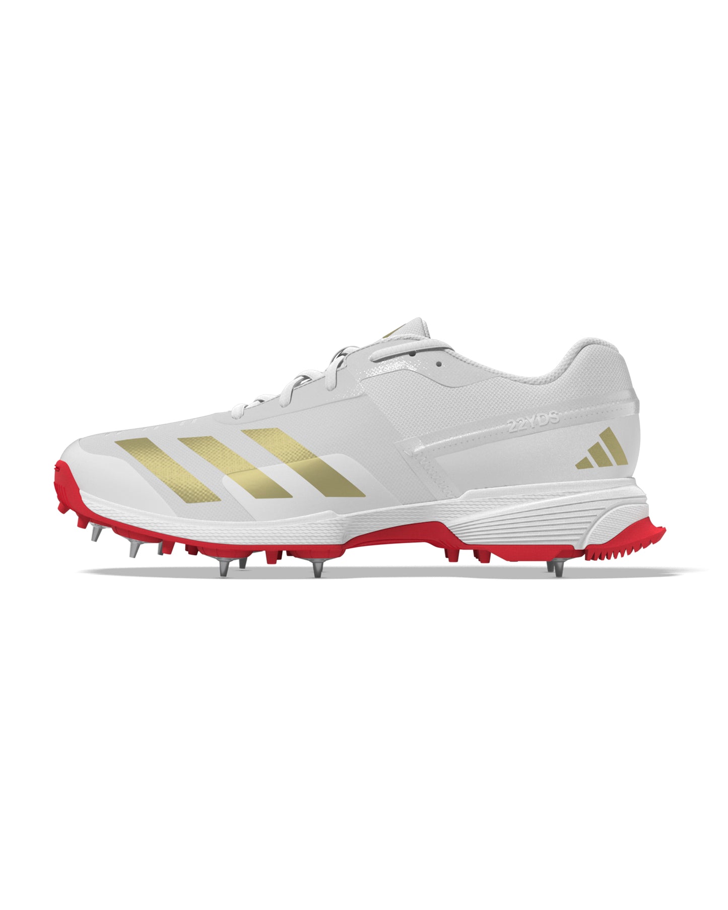 Adidas SL22 YDS Boost Cricket Shoe - White/Gold/Red