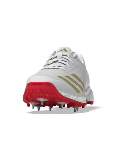 Adidas SL22 YDS Boost Cricket Shoe - White/Gold/Red