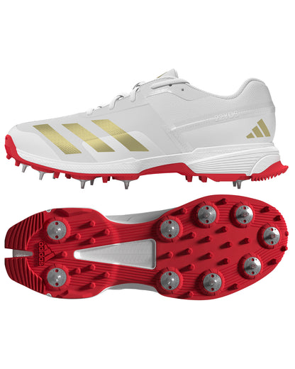 Adidas SL22 YDS Boost Cricket Shoe - White/Gold/Red