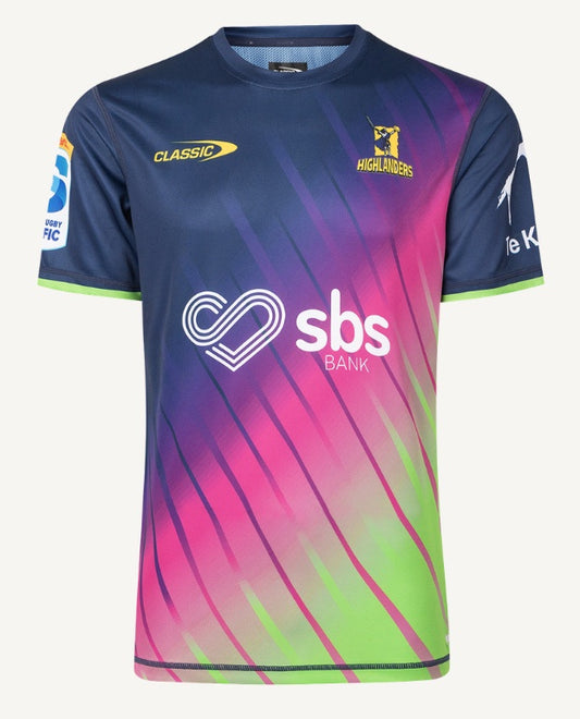 Classic Highlanders Mens Super Rugby Pro Training Tee 2025