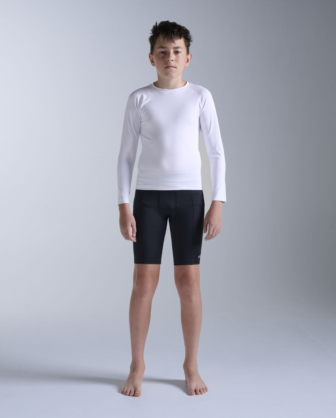 2XU Boys Core Compression Shorts - Black/Silver