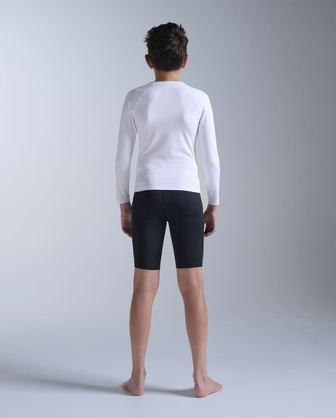 2XU Boys Core Compression Shorts - Black/Silver