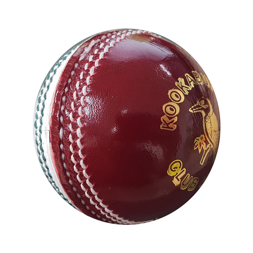 Kookaburra Club Match Cricket Ball - Red/White