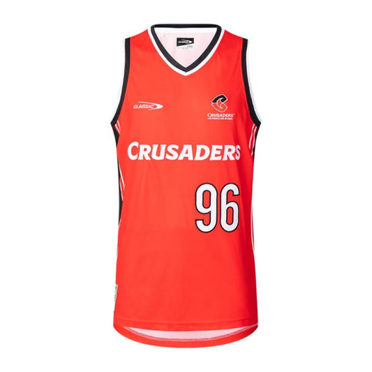 Classics Mens Crusaders Super Rugby Mens Basketball Singlet 2024