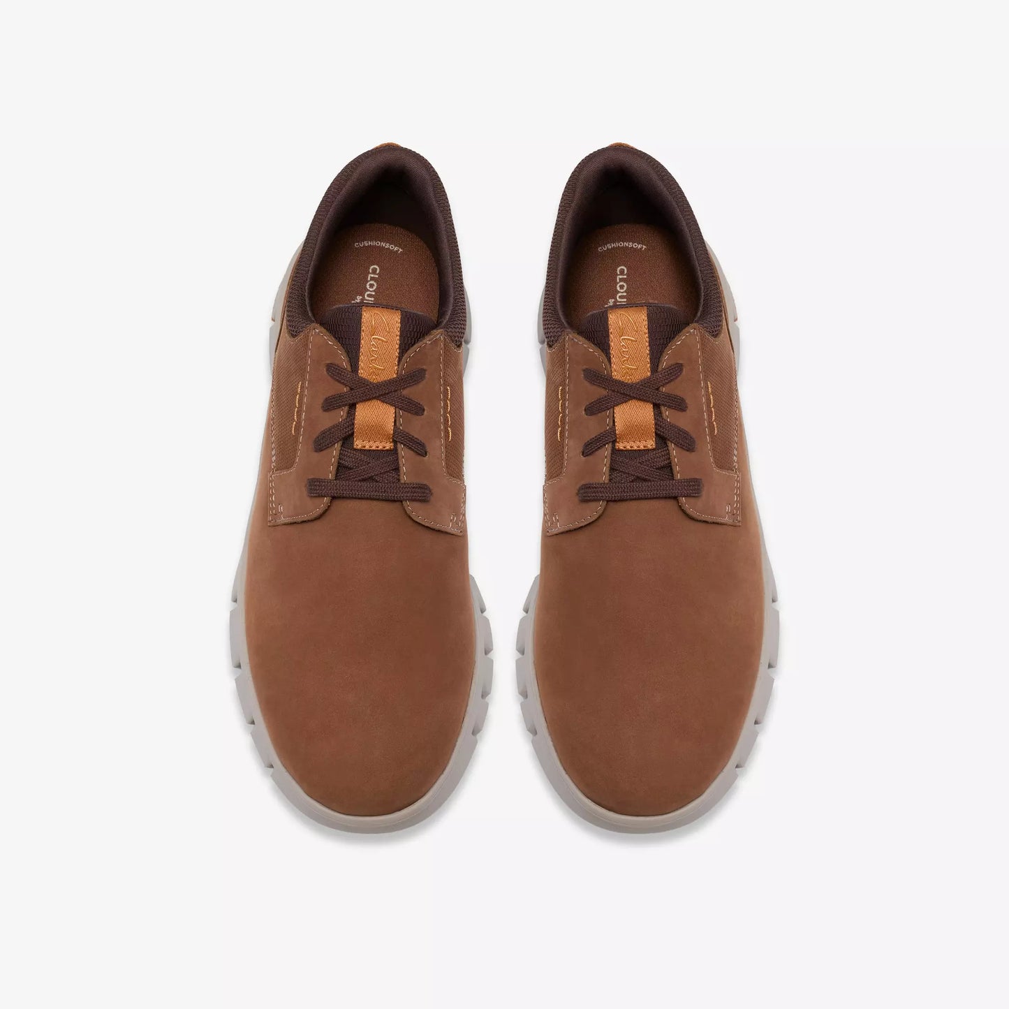 Clarks Mens Cloudsteppers Step365 Plain - Cola Nubuck