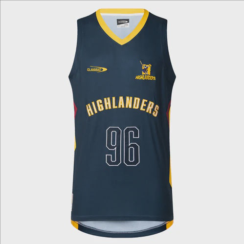 Classic Mens Highlanders Super Rugby Mens Basketball Singlet 2024