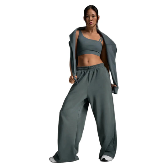 2XU Womens Wonderluxe SandWashed Wide Pants - Dark Sage