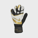 Nike Mens Match Goalkeeper Gloves - Black/White/Metallic Gold