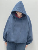 Arby & Opal Unisex Full Length Embossed Hoodie - Navy