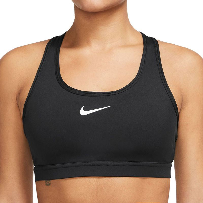 Nike Womens Swoosh Medium Support Sports Bra - Black