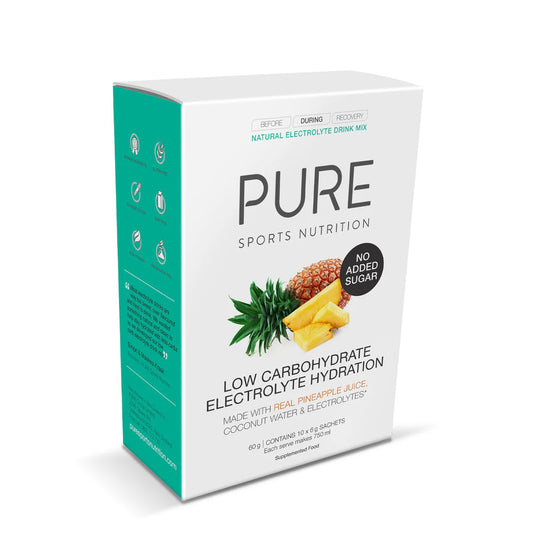 PURE ELECTROLYTE LOW CARB 10 PACK SACHET BOX