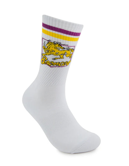 foot-ies socks NRL Brisbane Broncos Retro Sneaker Sock - 2 Pack