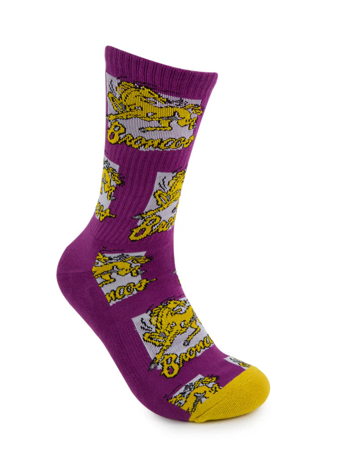 foot-ies socks NRL Brisbane Broncos Retro Sneaker Sock - 2 Pack