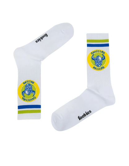 foot-ies socks NRL Canberra Raiders Retro Sneaker Sock - 2 Pack