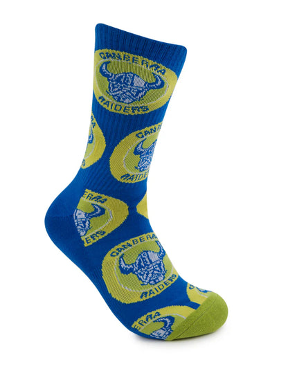 foot-ies socks NRL Canberra Raiders Retro Sneaker Sock - 2 Pack