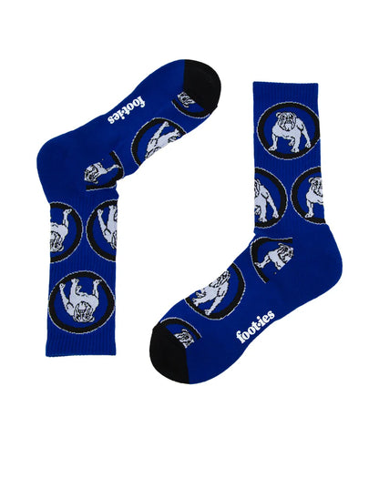 foot-ies socks NRL Canterbury-Bankstown Bulldogs Retro Sneaker Sock - 2 Pack