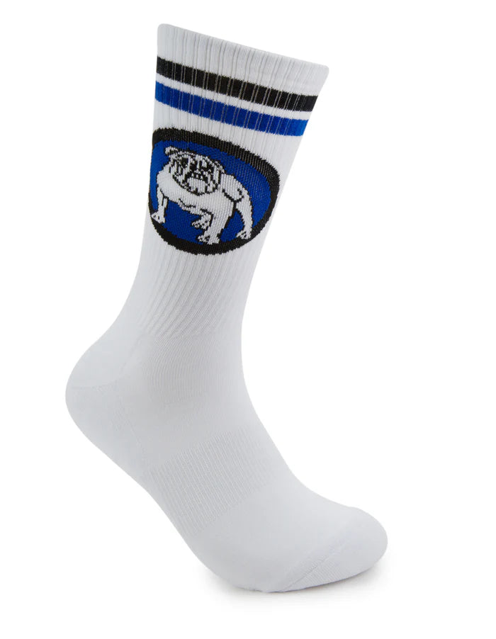foot-ies socks NRL Canterbury-Bankstown Bulldogs Retro Sneaker Sock - 2 Pack